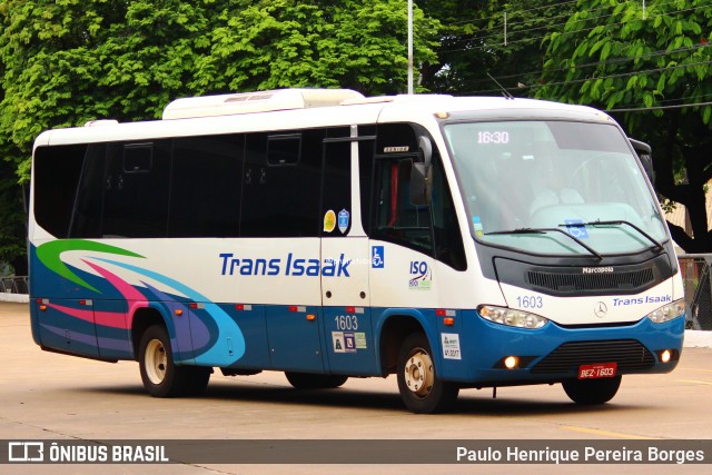 Trans Isaak Turismo 1603 na cidade de Maringá, Paraná, Brasil, por Paulo Henrique Pereira Borges. Número da foto: #13198289.