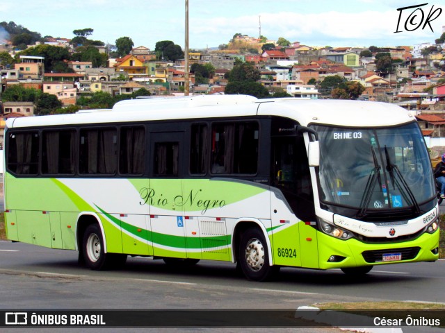 Rio Negro Fretamento e Turismo 86924 na cidade de Belo Horizonte, Minas Gerais, Brasil, por César Ônibus. Número da foto: #13198678.
