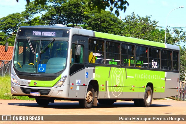 Viação Garcia 81166 na cidade de Maringá, Paraná, Brasil, por Paulo Henrique Pereira Borges. Número da foto: #13198256.
