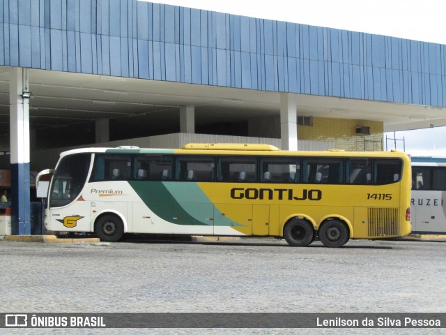 Empresa Gontijo de Transportes 14115 na cidade de Caruaru, Pernambuco, Brasil, por Lenilson da Silva Pessoa. Número da foto: #13198639.