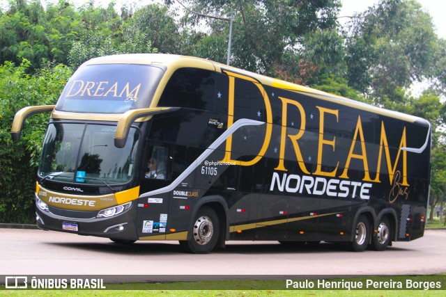 Expresso Nordeste 61105 na cidade de Curitiba, Paraná, Brasil, por Paulo Henrique Pereira Borges. Número da foto: #13198283.