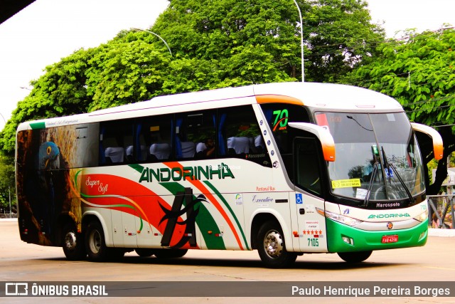 Empresa de Transportes Andorinha 7105 na cidade de Maringá, Paraná, Brasil, por Paulo Henrique Pereira Borges. Número da foto: #13198212.