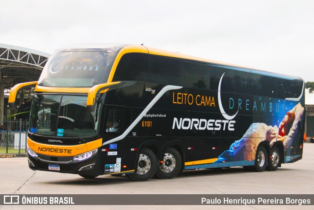 Expresso Nordeste 61101 na cidade de Curitiba, Paraná, Brasil, por Paulo Henrique Pereira Borges. Número da foto: #13198280.