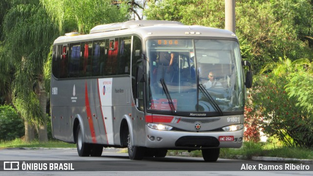 Empresa de Ônibus Pássaro Marron 91801 na cidade de Taubaté, São Paulo, Brasil, por Alex Ramos Ribeiro. Número da foto: #13198869.