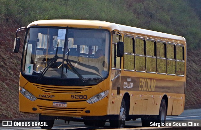 Viação Calvip 5280 na cidade de Cerquilho, São Paulo, Brasil, por Sérgio de Sousa Elias. Número da foto: #13202051.