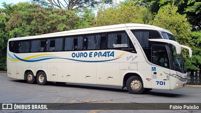 Viação Ouro e Prata 701 na cidade de São Paulo, São Paulo, Brasil, por Fábio Paixão. Número da foto: #13199754.