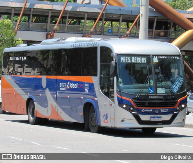 Viação Ideal B28738 na cidade de Rio de Janeiro, Rio de Janeiro, Brasil, por Diego Oliveira. Número da foto: #13199268.