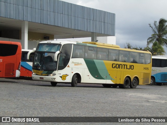 Empresa Gontijo de Transportes 14115 na cidade de Caruaru, Pernambuco, Brasil, por Lenilson da Silva Pessoa. Número da foto: #13200863.