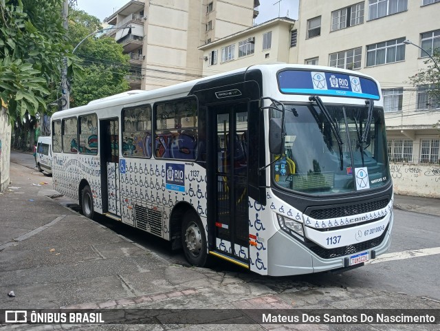 Transriver Transporte 1137 na cidade de Rio de Janeiro, Rio de Janeiro, Brasil, por Mateus Dos Santos Do Nascimento. Número da foto: #13200542.