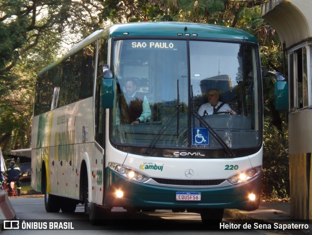 Auto Viação Cambuí 220 na cidade de São Paulo, São Paulo, Brasil, por Heitor de Sena Sapaterro. Número da foto: #13199386.