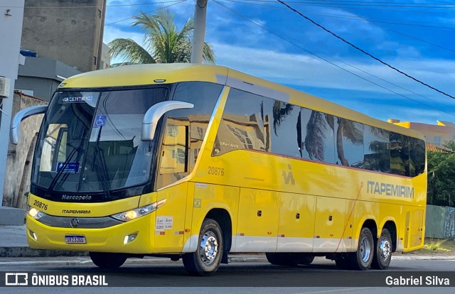 Viação Nova Itapemirim 20876 na cidade de Marataízes, Espírito Santo, Brasil, por Gabriel Silva. Número da foto: #13201722.