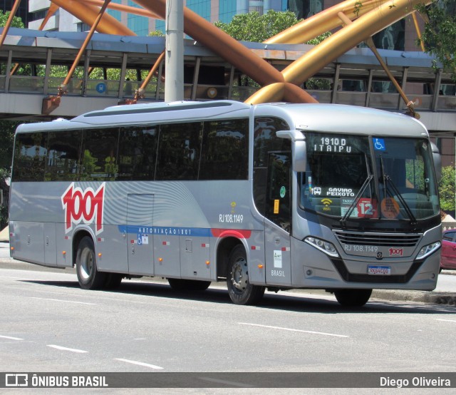 Auto Viação 1001 RJ 108.1149 na cidade de Rio de Janeiro, Rio de Janeiro, Brasil, por Diego Oliveira. Número da foto: #13199263.
