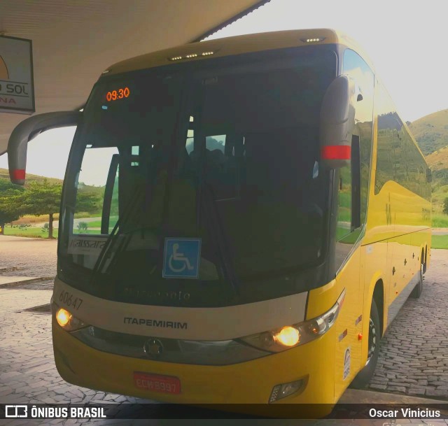 Viação Itapemirim 60647 na cidade de Leopoldina, Minas Gerais, Brasil, por Oscar Vinicius . Número da foto: #13200117.