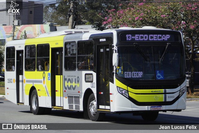 ABC Transportes Coletivos  Vale do Paraíba 2503 na cidade de Taubaté, São Paulo, Brasil, por Jean Lucas Felix. Número da foto: #13201968.