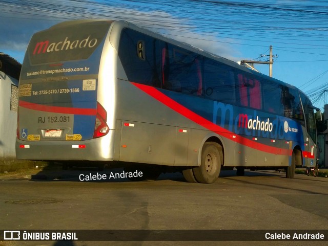 Transportes Machado RJ 162.081 na cidade de Duque de Caxias, Rio de Janeiro, Brasil, por Calebe Andrade. Número da foto: #13200504.