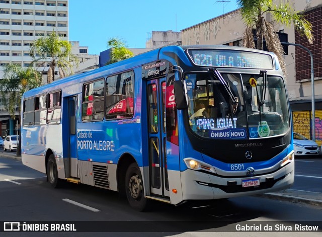 Nortran Transportes Coletivos 6501 na cidade de Porto Alegre, Rio Grande do Sul, Brasil, por Gabriel da Silva Ristow. Número da foto: #13201733.