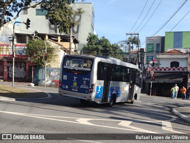 Transcooper > Norte Buss 2 6012 na cidade de São Paulo, São Paulo, Brasil, por Rafael Lopes de Oliveira. Número da foto: #13200891.