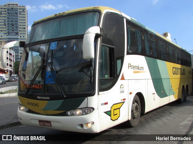 Empresa Gontijo de Transportes 14995 na cidade de Belo Horizonte, Minas Gerais, Brasil, por Hariel Bernades. Número da foto: #13200376.