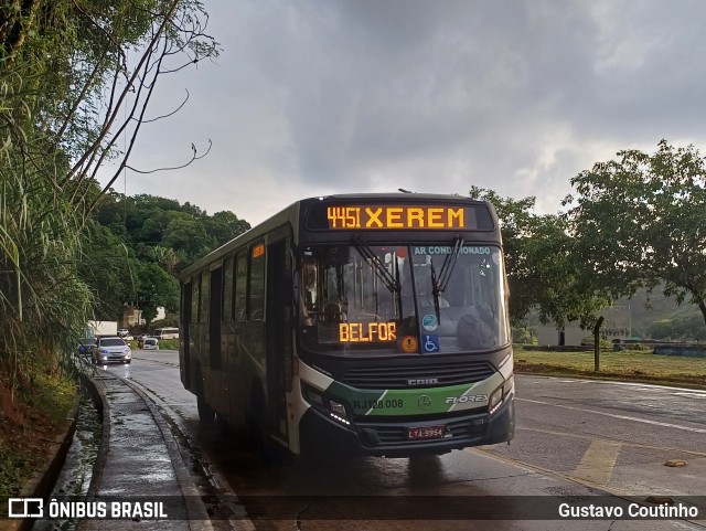 Transportes Flores RJ 128.008 na cidade de Duque de Caxias, Rio de Janeiro, Brasil, por Gustavo Coutinho. Número da foto: #13201852.