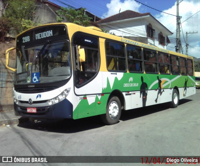 Viação Dedo de Deus 49 na cidade de Teresópolis, Rio de Janeiro, Brasil, por Diego Oliveira. Número da foto: #13199300.