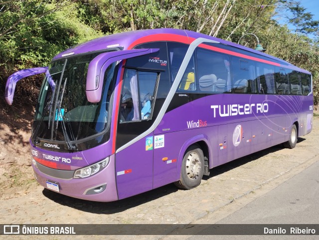 Twister Rio Transporte e Turismo 1016 na cidade de Valença, Rio de Janeiro, Brasil, por Danilo  Ribeiro. Número da foto: #13199817.
