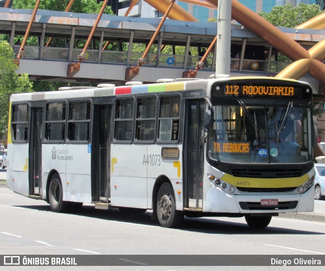 Real Auto Ônibus A41073 na cidade de Rio de Janeiro, Rio de Janeiro, Brasil, por Diego Oliveira. Número da foto: #13199267.
