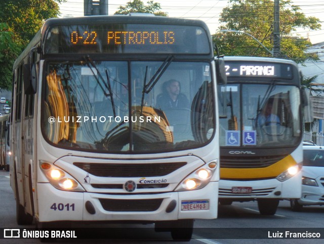 Empresa de Transportes Nossa Senhora da Conceição 4011 na cidade de Natal, Rio Grande do Norte, Brasil, por Luiz Francisco. Número da foto: #13201925.