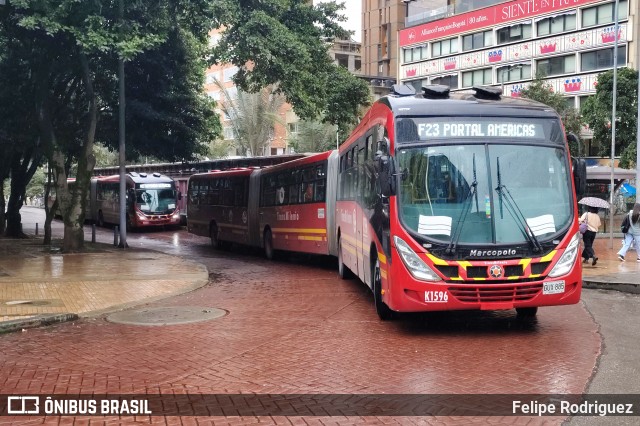 CapitalBus S.A.S. K1596 na cidade de Bogotá, Colômbia, por Felipe Rodriguez. Número da foto: #13201243.