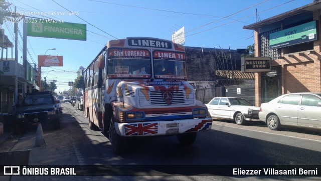 Empresa De Transporte Fátima S.R.L. Linea 11 019 na cidade de San Lorenzo, Central, Paraguai, por Eliezzer Villasanti Berni. Número da foto: #13199369.