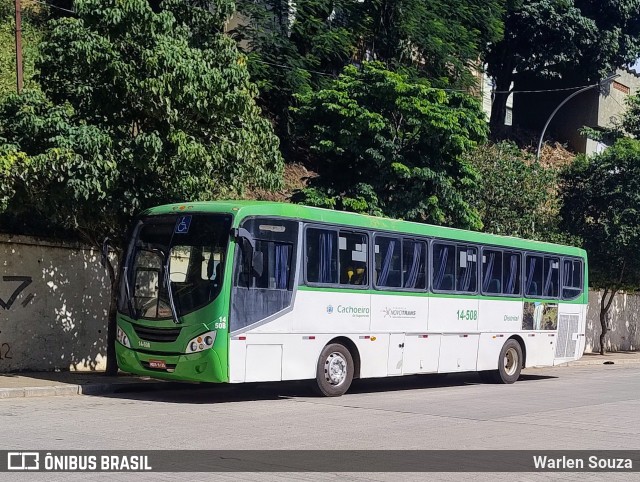 Viação Santa Luzia 14-508 na cidade de Cachoeiro de Itapemirim, Espírito Santo, Brasil, por Warlen Souza. Número da foto: #13199577.