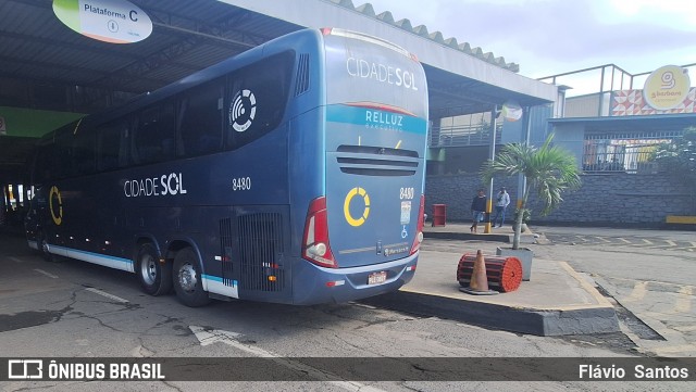 Viação Cidade Sol 8480 na cidade de Feira de Santana, Bahia, Brasil, por Flávio  Santos. Número da foto: #13200019.