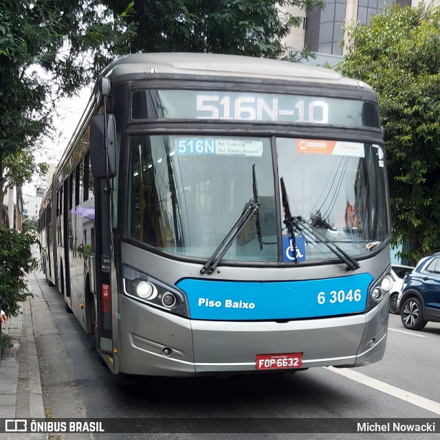 Viação Paratodos > São Jorge > Metropolitana São Paulo > Mobibrasil 6 3046 na cidade de São Paulo, São Paulo, Brasil, por Michel Nowacki. Número da foto: #13201701.