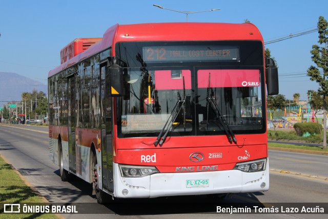 Subus 3001 na cidade de La Pintana, Santiago, Metropolitana de Santiago, Chile, por Benjamín Tomás Lazo Acuña. Número da foto: #13201233.