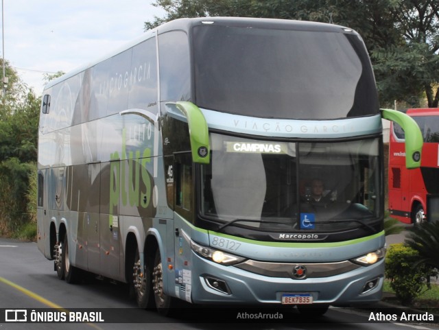 Viação Garcia 88127 na cidade de Campinas, São Paulo, Brasil, por Athos Arruda. Número da foto: #13201300.
