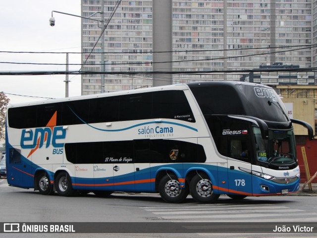 Pullman Eme Bus 178 na cidade de Santiago, Santiago, Metropolitana de Santiago, Chile, por João Victor. Número da foto: #13201882.
