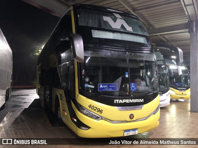 Viação Nova Itapemirim 40296 na cidade de Queluz, São Paulo, Brasil, por João Vitor de Almeida Matheus Santos. Número da foto: #13201678.