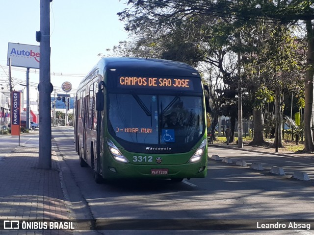 Expresso Maringá São José dos Campos 3312 na cidade de São José dos Campos, São Paulo, Brasil, por Leandro Absag. Número da foto: #13199933.