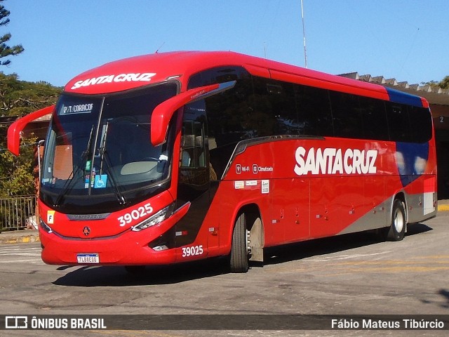 Viação Santa Cruz 39025 na cidade de Três Corações, Minas Gerais, Brasil, por Fábio Mateus Tibúrcio. Número da foto: #13200858.