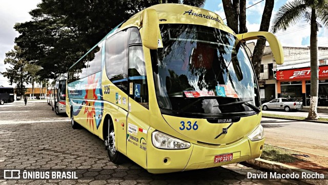 Expresso Amarelinho 336 na cidade de Itapetininga, São Paulo, Brasil, por David Macedo Rocha. Número da foto: #13200124.