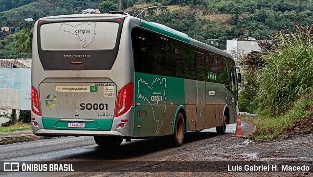 CBTour Turismo e Fretamento SO001 na cidade de Seara, Santa Catarina, Brasil, por Luís Gabriel H. Macedo. Número da foto: #13201139.