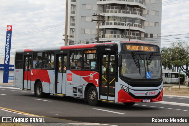Viação Sorriso de Marília 23403 na cidade de Marília, São Paulo, Brasil, por Roberto Mendes. Número da foto: #13201954.