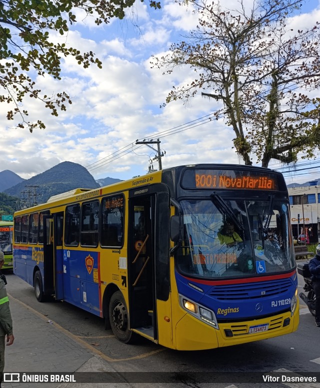 Auto Viação Reginas RJ 110.129 na cidade de Guapimirim, Rio de Janeiro, Brasil, por Vitor Dasneves. Número da foto: #13203053.