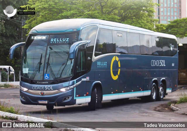 Viação Cidade Sol 8660 na cidade de Salvador, Bahia, Brasil, por Tadeu Vasconcelos. Número da foto: #13203050.