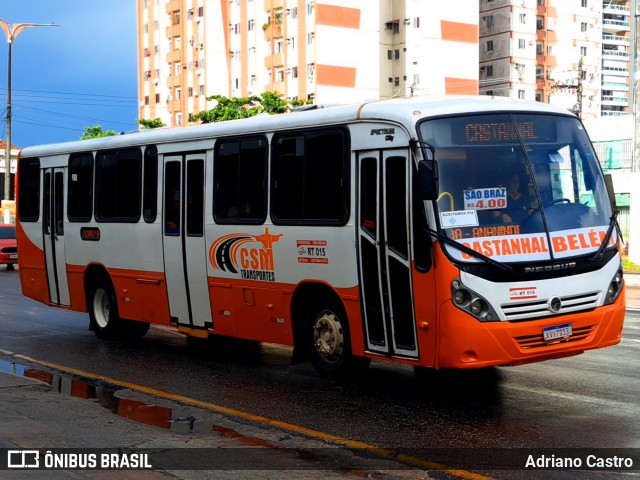 CSM Transporte e Turismo RT 015 na cidade de Belém, Pará, Brasil, por Adriano Castro. Número da foto: #13203438.