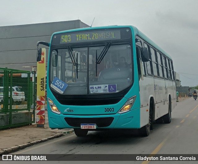 VRS - Viação Roberto Santana 3002 na cidade de Aracaju, Sergipe, Brasil, por Gladyston Santana Correia. Número da foto: #13203776.