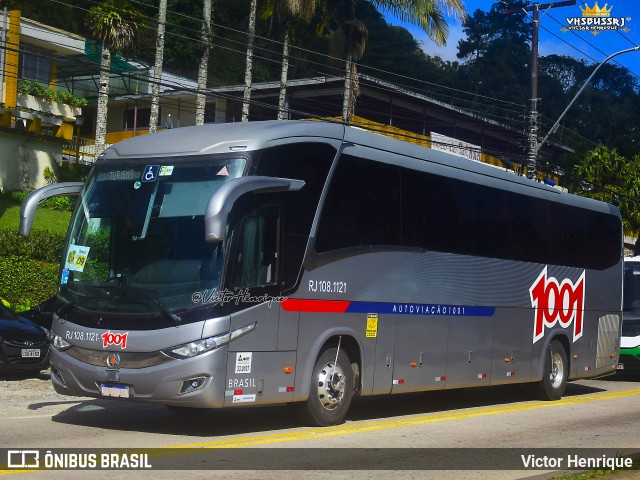 Auto Viação 1001 RJ 108.1121 na cidade de Petrópolis, Rio de Janeiro, Brasil, por Victor Henrique. Número da foto: #13204189.