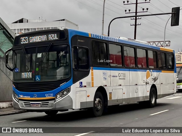 Viação Redentor C47700 na cidade de Rio de Janeiro, Rio de Janeiro, Brasil, por Luiz Eduardo Lopes da Silva. Número da foto: #13202407.