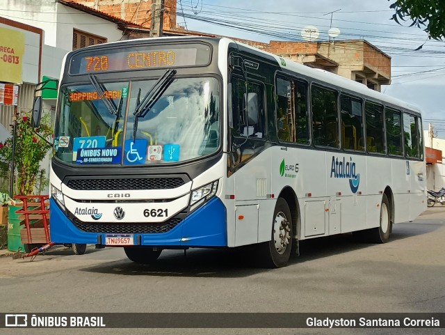 Viação Atalaia Transportes 6621 na cidade de Aracaju, Sergipe, Brasil, por Gladyston Santana Correia. Número da foto: #13203810.