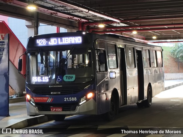 Viação Osasco 21.588 na cidade de Osasco, São Paulo, Brasil, por Thomas Henrique de Moraes. Número da foto: #13202392.