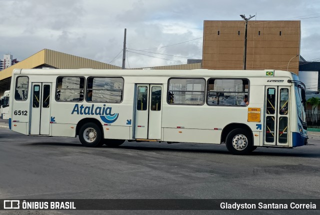 Viação Atalaia Transportes 6512 na cidade de Aracaju, Sergipe, Brasil, por Gladyston Santana Correia. Número da foto: #13203848.